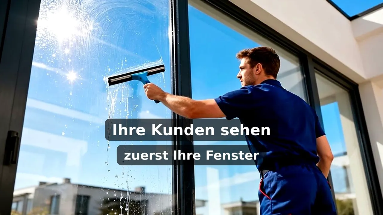 Erklärvideo Fensterreinigung Gewerbe: Ihre Kunden sehen zuerst Ihre Fenster.